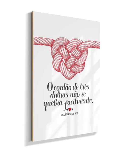 O cordão de 3 dobras