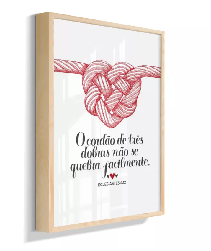 O cordão de 3 dobras