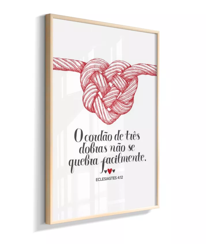 O cordão de 3 dobras